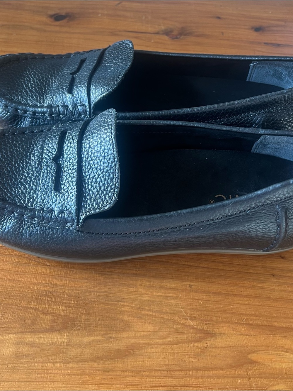 Vionic Marcy Loafers Pebbled Leather Black Arch Support Orthotic Size 8 Classic - Picture 4 of 7